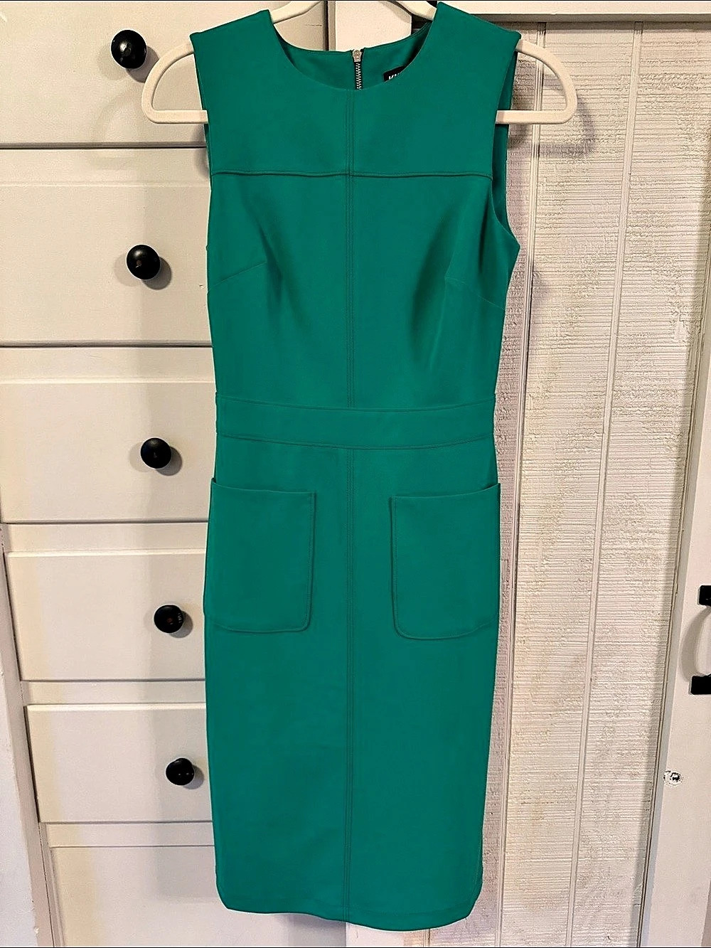 Karl Lagerfeld Sleeveless Midi Dress in Green Size 0
